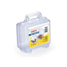 Mini Maleta Waleu Cristal Organizadora Transparente Multiuso