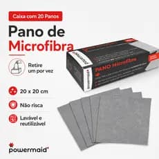 20 Un Pano de Microfibra 20cm x 20cm na Caixa Powermaid Camesa