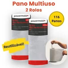 Kit 2 un Rolo de Pano Multiuso Alta Performance 20cm x 21cm