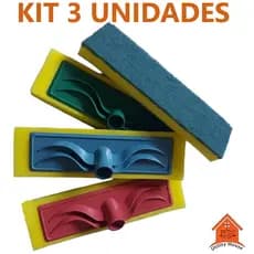 kit 3 Lava Piso e Esfregão rodo de limpeza