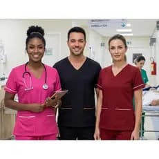 Camisa/Blusa/Bata Privativo de OXFORD Médicos, Saúde, Estética, Odonto, Enfermagem, Cuidadora