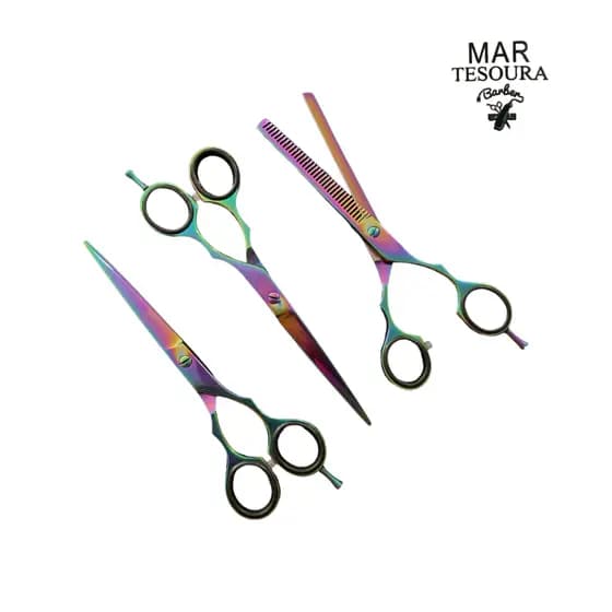 Tesoura Profissional 6.5 Polegadas de Cortar Cabelo para Salão de Beleza e Barbearia Furta Cor