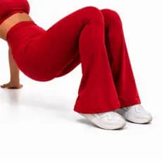 Calça Legging Mega Power Flare Bailarina Dia Dia Zero Transparência Academia Boca De Sino Feminina