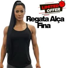 Regata Feminina Básica Lisa Alça Média Romance Toque Poliamida Academia Verão Dia a Dia Costas Nadador
