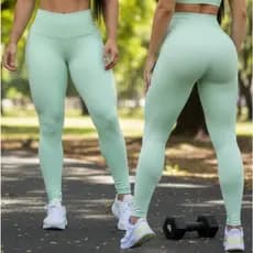 Calça Legging Sem forro Mega Power Fitness Treino Academia Suplex Power Grosso Cintura Alta