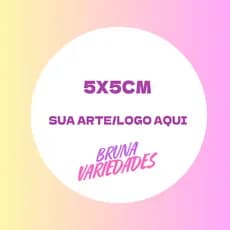 Adesivos Personalizados 5X5 cm - Recorte Eletrônico  etiquetas KIT 100 UNIDADES