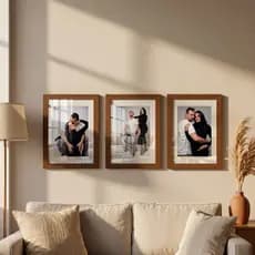 Kit 3 quadros decorativo moldura 24x32cm paspatur foto 15x21 cm decoração elegante escolha o modelo