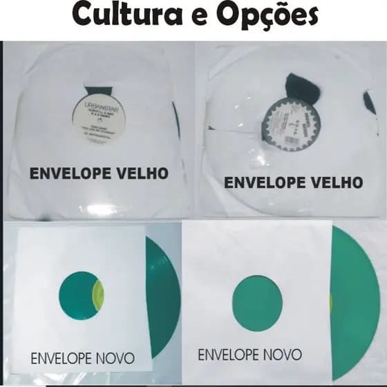 INNER SLEEVES 60 envelopes de papel internos para "12" e LP super macios próprios para proteger seu disco raro vinil
