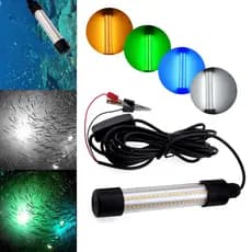 1200LM 5M Luz De Pesca Submersível LED 12-24V 20W Lula De Isca Subaquática De Peixe