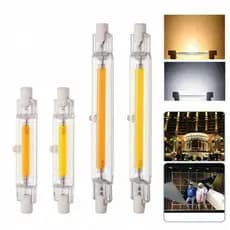 R7s Lâmpadas LED COB De Inundação 78mm 118mm Lâmpada Regulável 6W 12W 25W 220V Refletor De Alta Potência