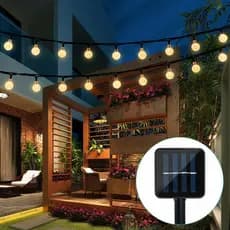 4m 6m 7m Solar Led String Light Lâmpadas 20 30 50leds Lâmpada Bola De Cristal Luzes De Fadas Para Casa Jardim Decoração De Natal