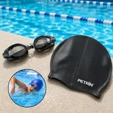 Óculos e Touca Natação Para Piscina Praia Mergulho Com Proteção Kit P/Natação e Mergulho Recreação