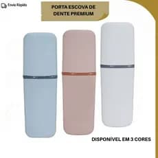 Porta Escova de Dente para Viagem com Tampa Organização Total Resistente