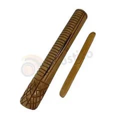 Reco Reco Profissional Grande Em Bambu Com Baqueta Artesanal