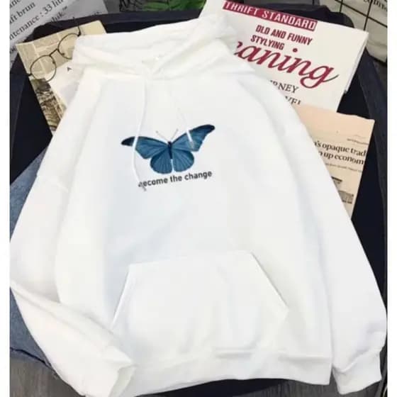 Blusa Moletom Canguru Casaco Borboleta De Frio - Envio Imediato