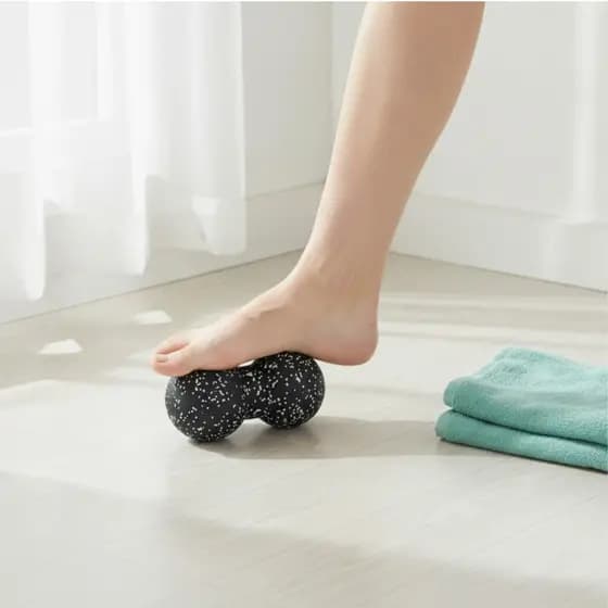 Bola De Massagem De Amendoim Liberação Miofascial Dupla Rolo Massageador De Tecido Profundo Portátil Para Atletas , Casa