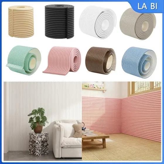 [Wishshopeehhh] Protetores De Borda , Almofadas De Canto De Mesa , Tiras Espuma De 2 M De Comprimento Para Móveis , Quar