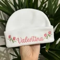 Touquinha Rn personalizada com nome bebê