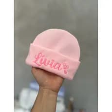 Touca Rn personalizada com nome touca bebê envio rápido