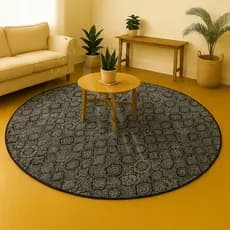 Tapete Antiderrapante Sala ou Quarto Vintage Antiderrapante 1,20m x 1,20m