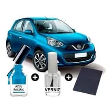 Tinta Tira Risco Automotiva March Azul Pacific