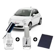 Tinta Tira Risco Automotiva Fiat 500 Caldo Branco