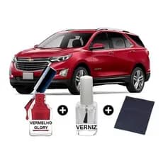 Tinta Tira Risco Automotiva Equinox 2017 2018 Vermelho Glory
