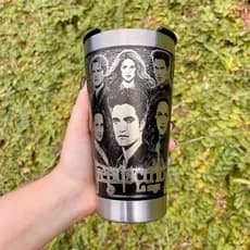 Copo Térmico CREPÚSCULO Personalização em 360 Graus 473 ML Personalizado