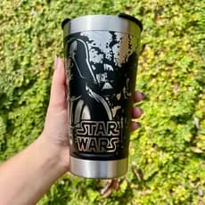 Copo Térmico STAR WARS 360 Graus  Personalização em  473 ML Personalizado