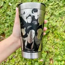 Copo Térmico BTS 473ml – Personalizado em Gravação 360° a Laser
