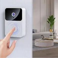 Campainha Câmera Vídeo Porteiro Sem Fio Wi-Fi HD Inteligente Smart Home Vê Pelo Celular Recarregável