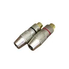 PLUG RCA HR009 ( PAR VERMELHO E PRETO )