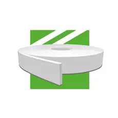Rodapé de Eva Autocolante Branco Meu Rodapé 5x1cm  RP43 - 10m