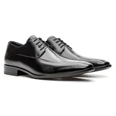 Sapato Social Masculino em Couro Legítimo Estilo Italiano Oxford Clássico Bigioni