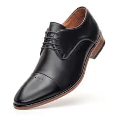 Sapato Social Braga Premium Masculino Oxford Couro Legítimo de Amarrar Bigioni