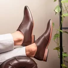 Sapato Social Masculino em Couro Legítimo Oxford Clássico Wholecut Sofisticado Bigioni