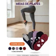 ✨ KIT DUAS MEIAS ✨ Meias Qualidade premium para yoga, meias pilates, meias academia ou meias dia a dia.