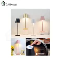 Abajur De Mesa Luminária De Mesa Moderno LED 3 EM 1 Portátil Bar Restaurante Escritótio Luz Noturna