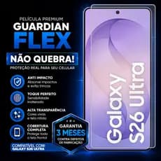 Película Nano Para Samsung Galaxy S26 Ultra Flexivel Premium Resistente Guardian Flex Proteção de Tela