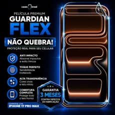 Película de Proteção Premium Guardian Flex Para iPhone 17 Pro Max Tela 6.9