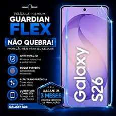 Película Para Samsung Galaxy S26 Nano Flexivel Premium Resistente Guardian Flex Proteção de Tela