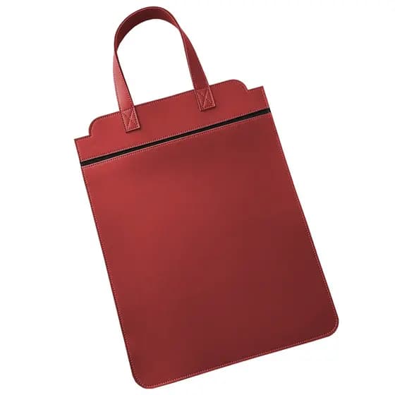 Lixeira Para Carro Couro Sintético Porta Lixo Vermelho