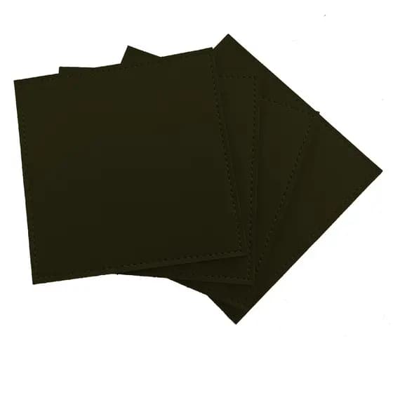 Porta Copo Kit Apoio de Copo em Couro Sintético Verde Musgo