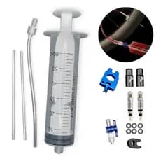 Aplicador de Selante para Pneu Tubeless Bike Bicicleta c/ Seringa, Núcleo da Válvula e Ferramentas