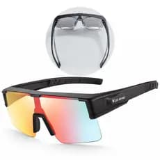 Óculos de Ciclismo Ciclista Corrida Sol com Encaixe para Óculos de Grau  Miopia Miope