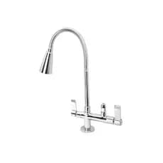 Torneira Cozinha Bancada Flexível 5/8 2 Jatos Purificador 1/4