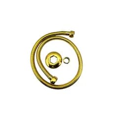 Flexivel Engate Mangueira Para Ducha Higienica Com Derivação 60cm Dourado