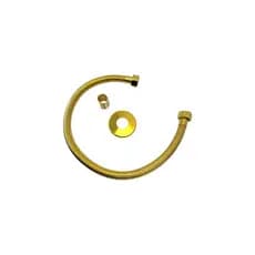 Engate flexivel Mangueira Para Ducha Com Derivação 50cm Dourado