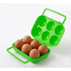 Porta Ovos Rígido 6 Ovos Com Trava Para Crossfit Camping Viagem