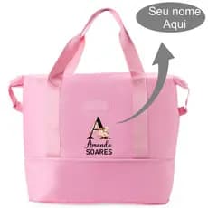 Bolsa Esportiva Impermeável Expansível 36L – Bolsa de Academia, Viagem e Treino com Compartimento Organizador
